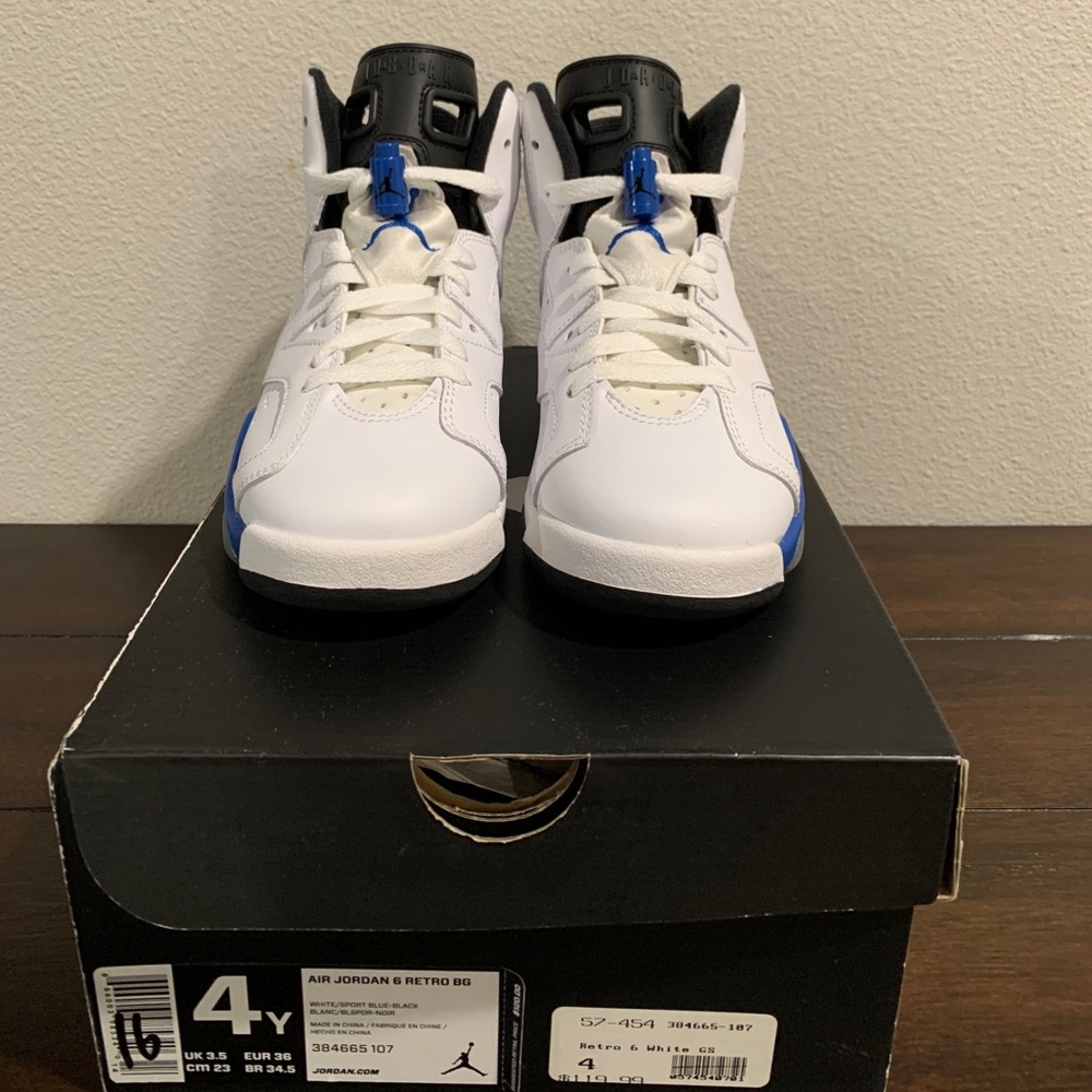 2014 Air Jordan Sport Blue 6’s size 4 DS